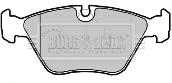 BORG & BECK Комплект тормозных колодок, дисковый тормоз BBP2014